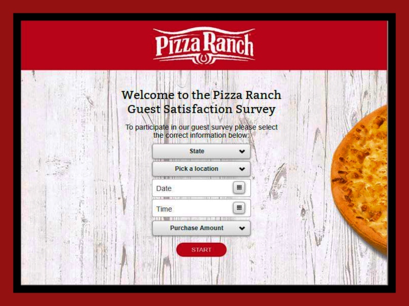 www.PizzaranchFeedback.com - Win Gift Card - Pizza Ranch Guest Survey